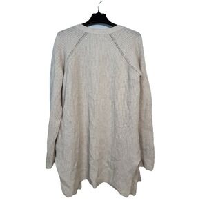 CHRISTOPHER FISCHER 100% Cashmere Ribbed Open Front Cardigan Sweater Medium NWT